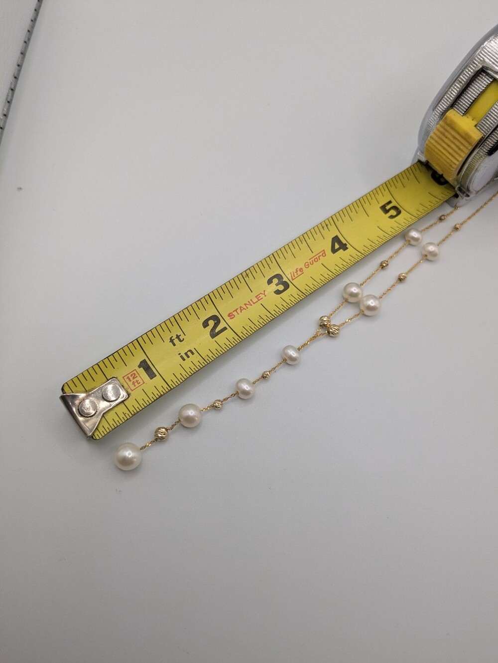 Effy 14k Yellow Gold White Pearl Lariat Drop Necklace R. H Macy&Co Fine Jewelry - Picture 5 of 16